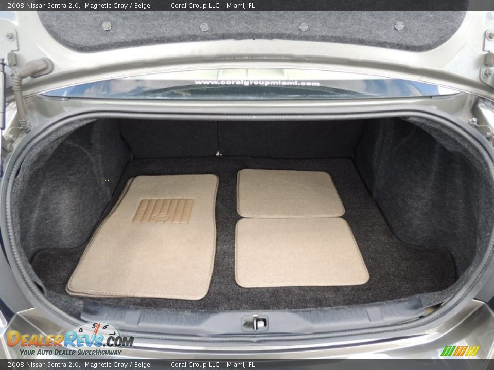 2008 Nissan Sentra 2.0 Magnetic Gray / Beige Photo #17