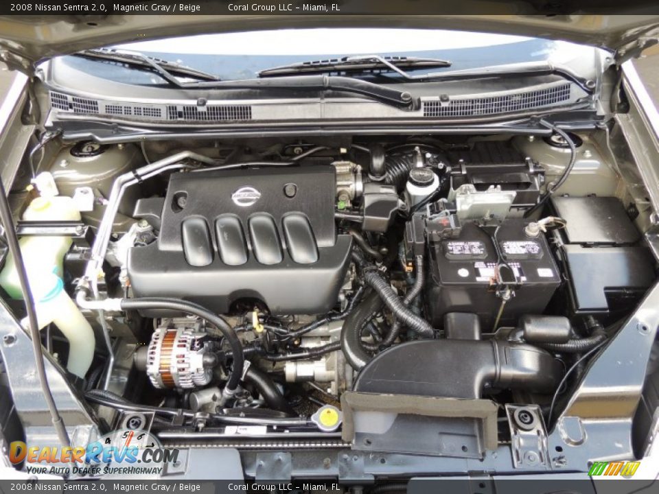 2008 Nissan Sentra 2.0 Magnetic Gray / Beige Photo #18