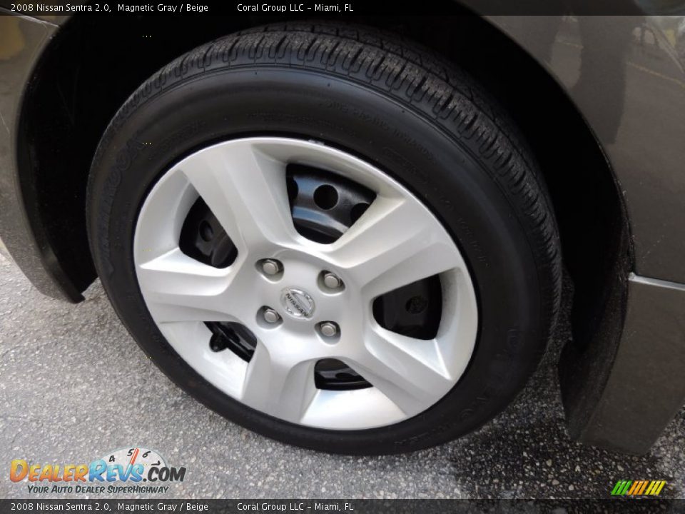 2008 Nissan Sentra 2.0 Magnetic Gray / Beige Photo #19