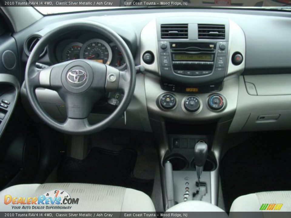 2010 Toyota RAV4 I4 4WD Classic Silver Metallic / Ash Gray Photo #9