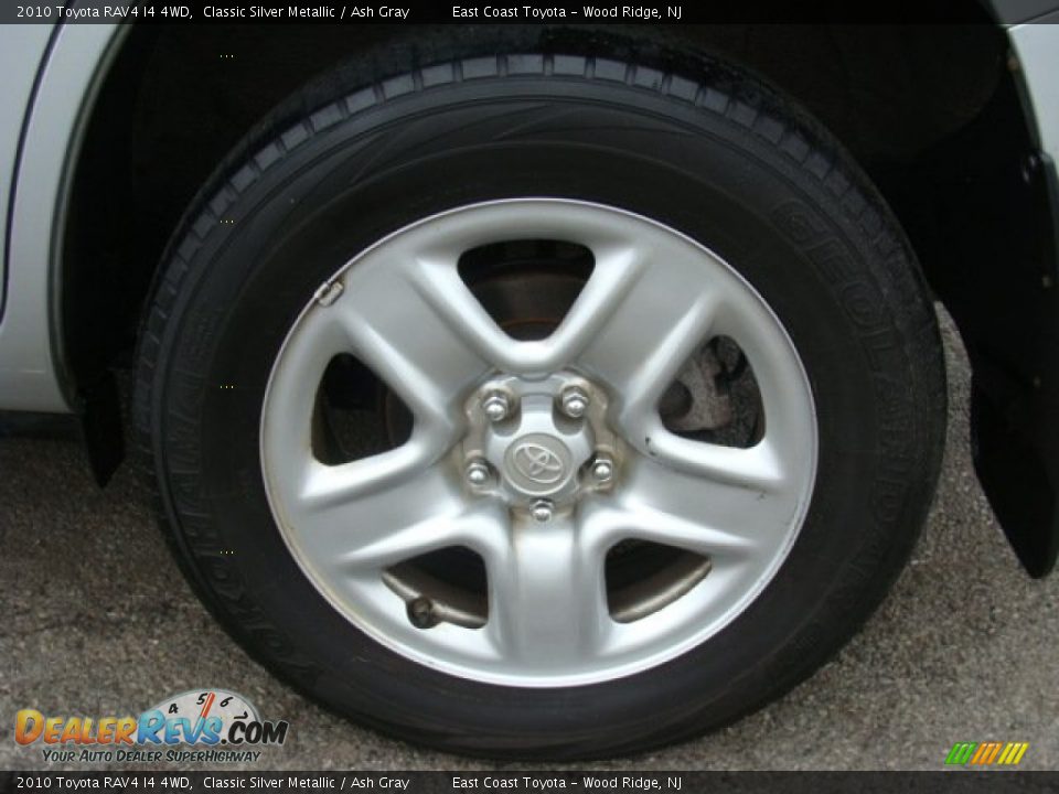2010 Toyota RAV4 I4 4WD Classic Silver Metallic / Ash Gray Photo #14
