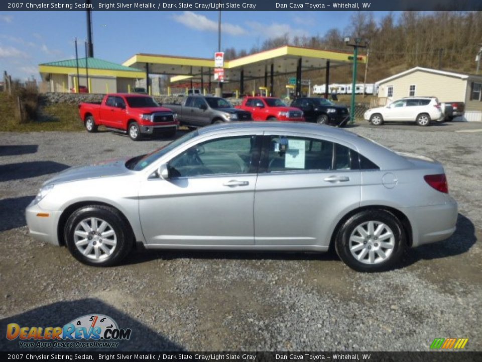 2007 Chrysler Sebring Sedan Bright Silver Metallic / Dark Slate Gray/Light Slate Gray Photo #4