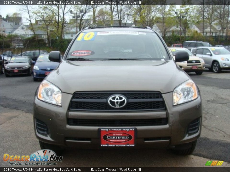 2010 Toyota RAV4 I4 4WD Pyrite Metallic / Sand Beige Photo #2