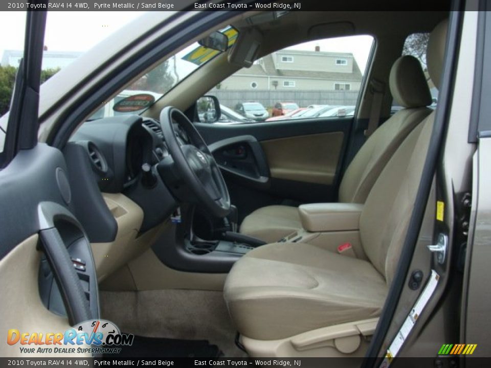 2010 Toyota RAV4 I4 4WD Pyrite Metallic / Sand Beige Photo #7