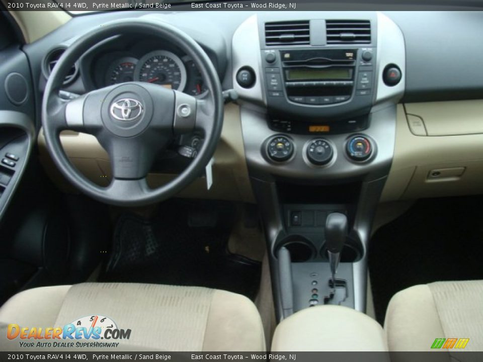 2010 Toyota RAV4 I4 4WD Pyrite Metallic / Sand Beige Photo #9