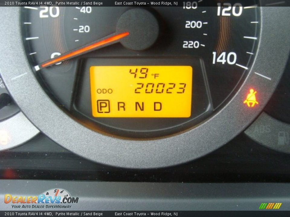 2010 Toyota RAV4 I4 4WD Pyrite Metallic / Sand Beige Photo #10