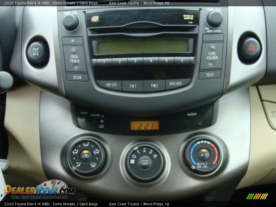 2010 Toyota RAV4 I4 4WD Pyrite Metallic / Sand Beige Photo #11