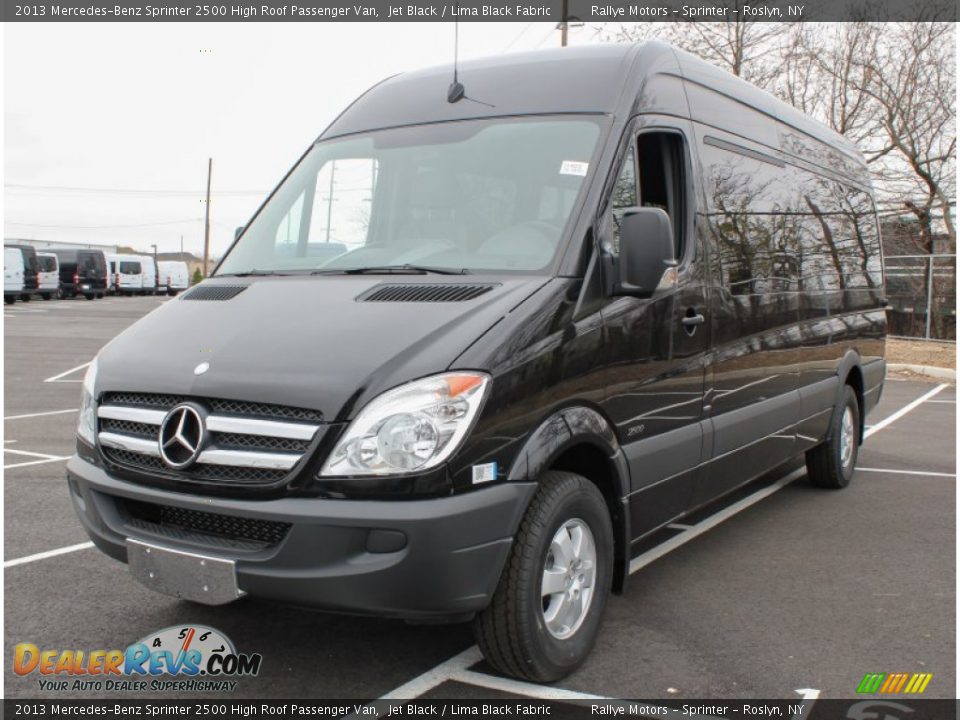 2013 Mercedes-Benz Sprinter 2500 High Roof Passenger Van Jet Black / Lima Black Fabric Photo #1