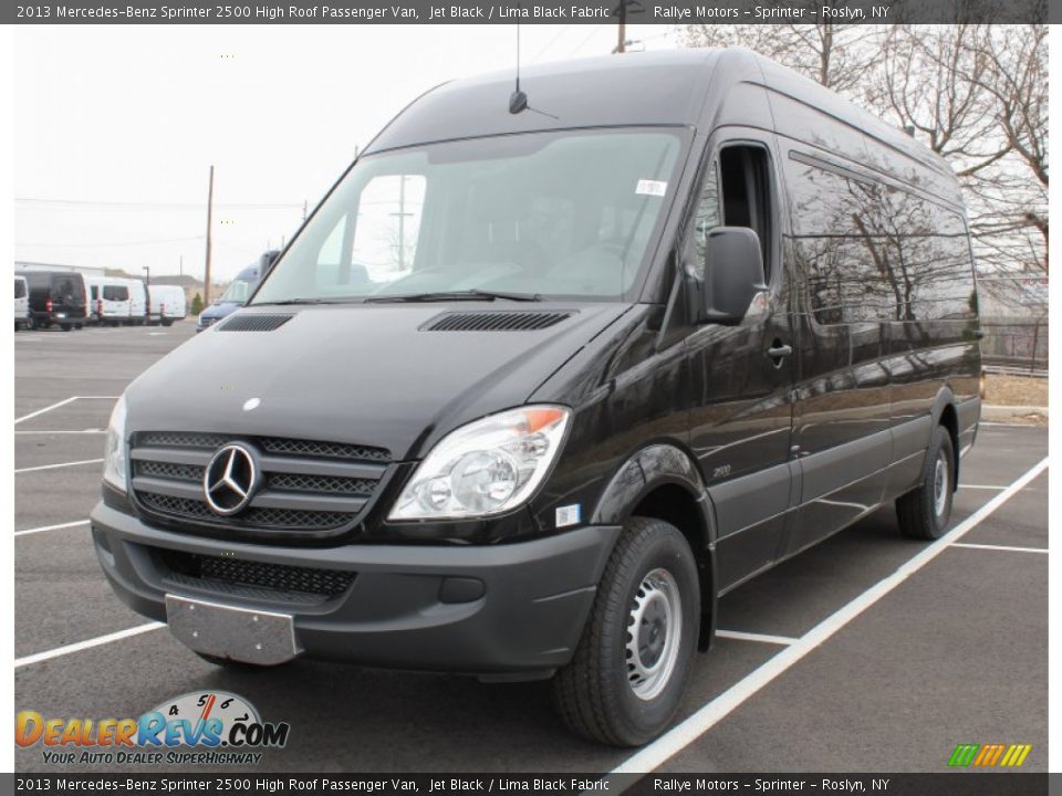 2013 Mercedes-Benz Sprinter 2500 High Roof Passenger Van Jet Black / Lima Black Fabric Photo #1