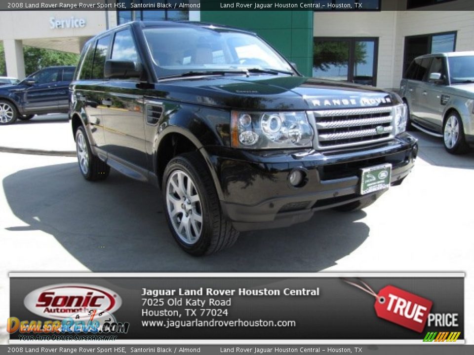 2008 Land Rover Range Rover Sport HSE Santorini Black / Almond Photo #1