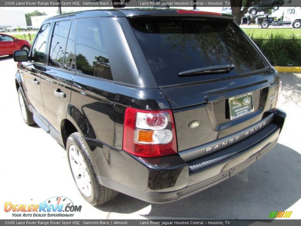 2008 Land Rover Range Rover Sport HSE Santorini Black / Almond Photo #8