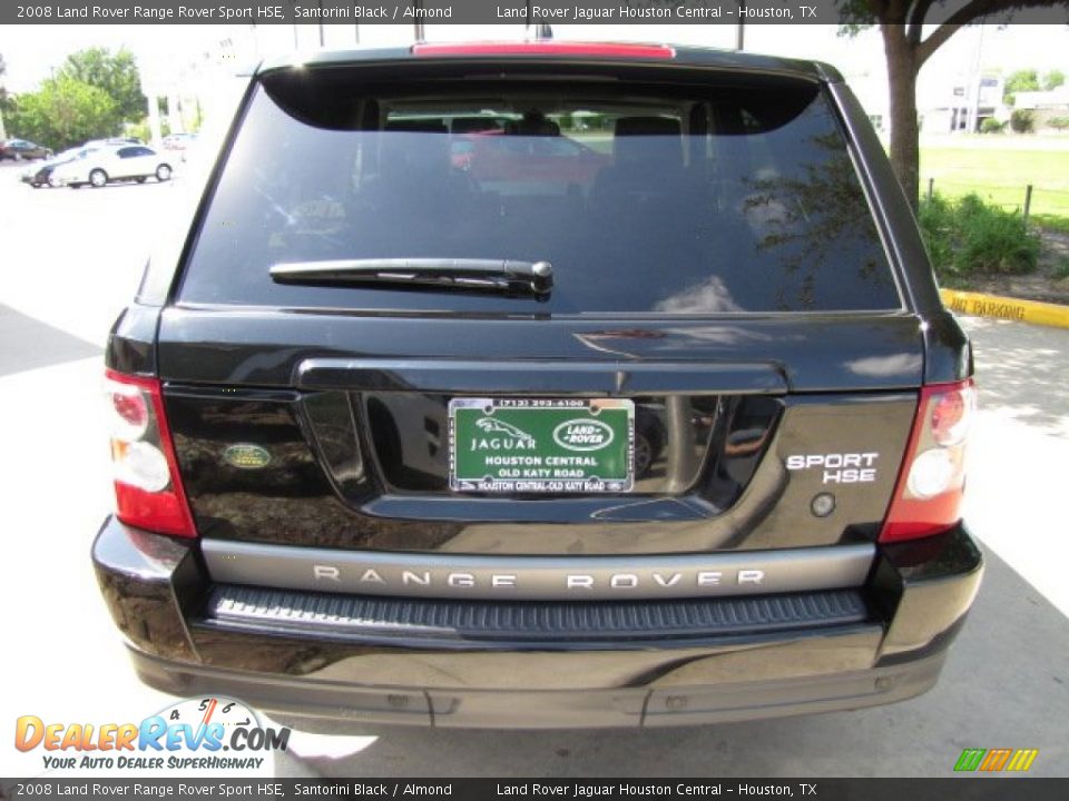2008 Land Rover Range Rover Sport HSE Santorini Black / Almond Photo #9