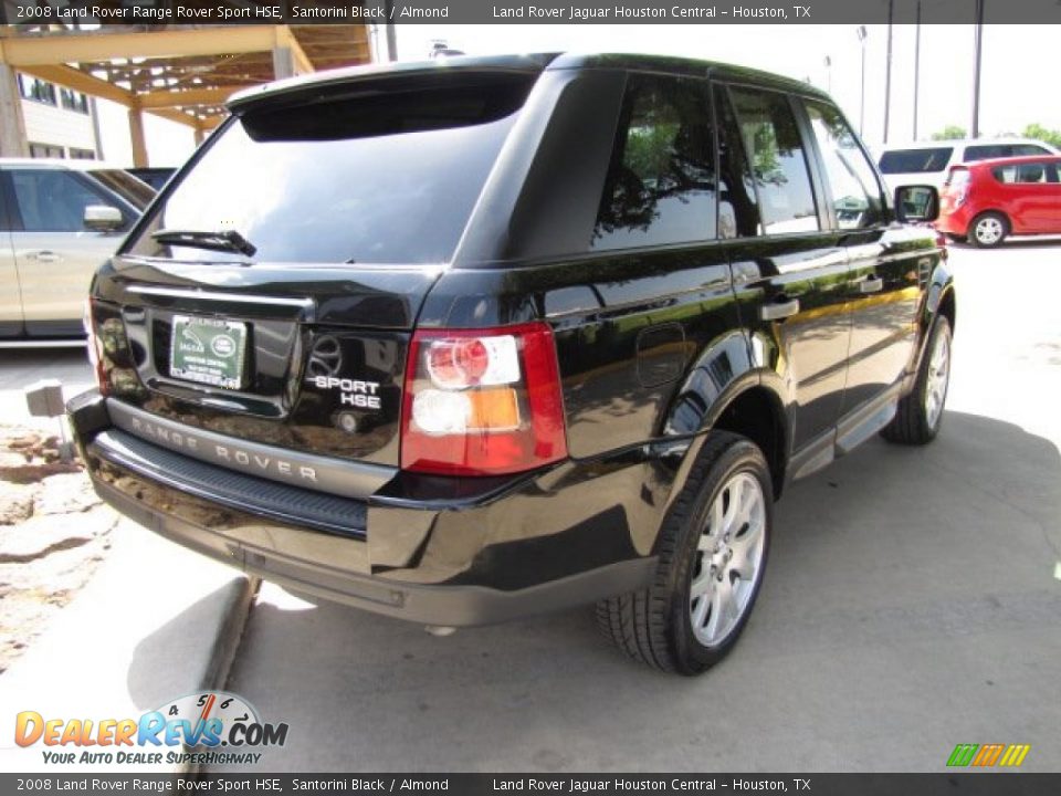 2008 Land Rover Range Rover Sport HSE Santorini Black / Almond Photo #10