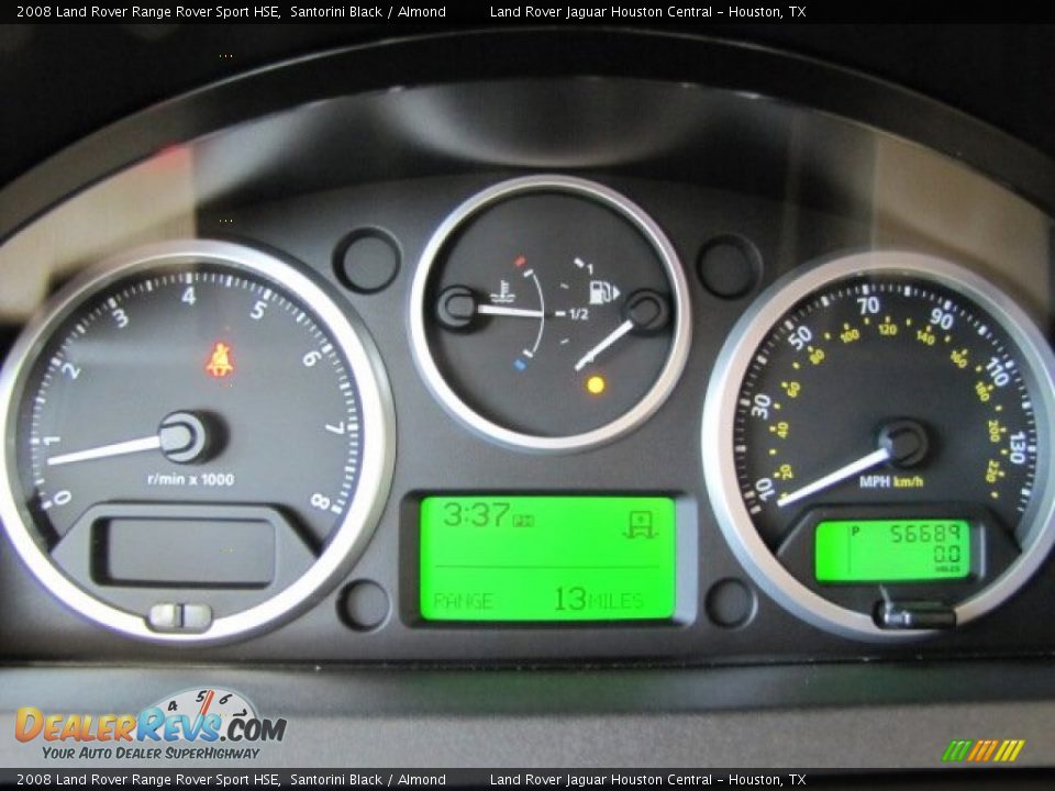 2008 Land Rover Range Rover Sport HSE Gauges Photo #15