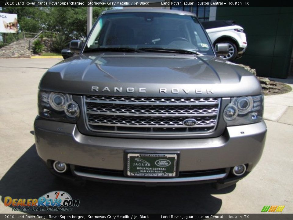 2010 Land Rover Range Rover Supercharged Stornoway Grey Metallic / Jet Black Photo #6