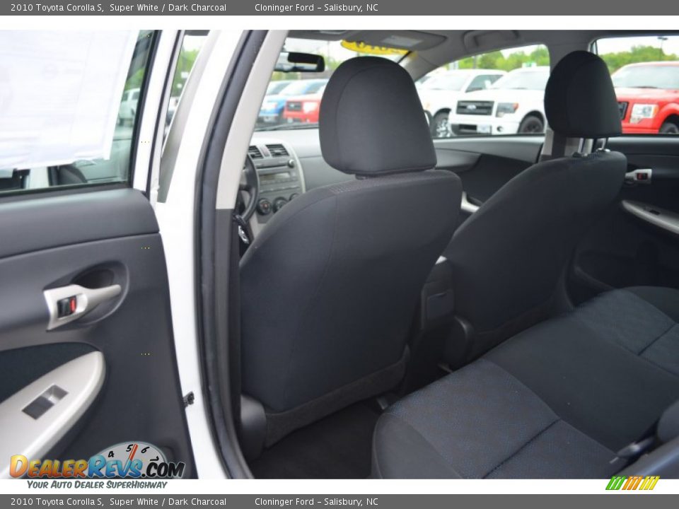 2010 Toyota Corolla S Super White / Dark Charcoal Photo #12