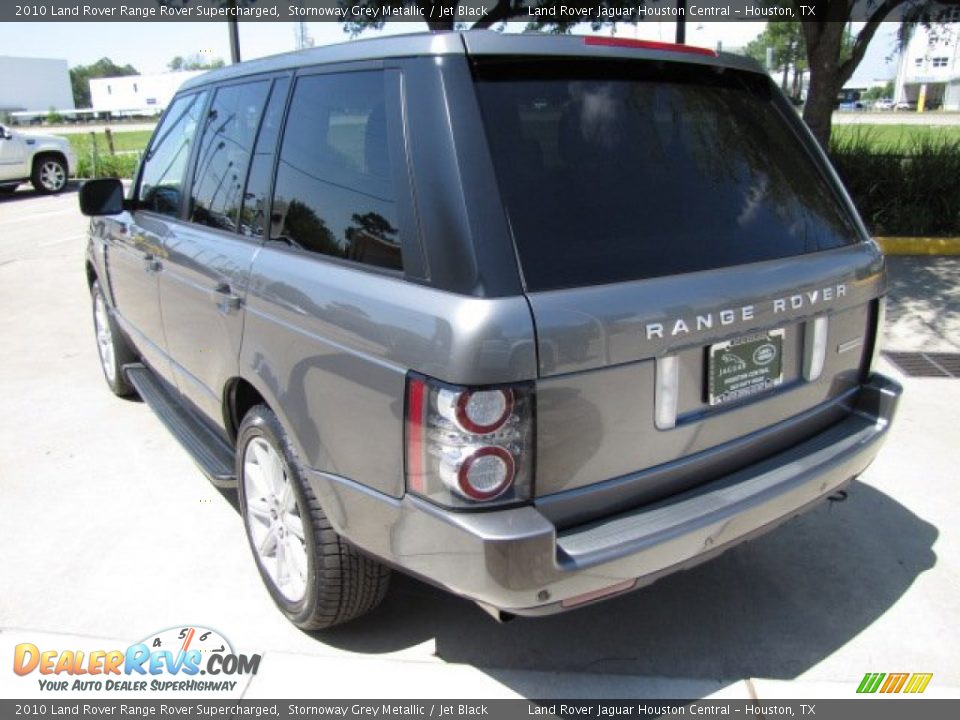 2010 Land Rover Range Rover Supercharged Stornoway Grey Metallic / Jet Black Photo #8