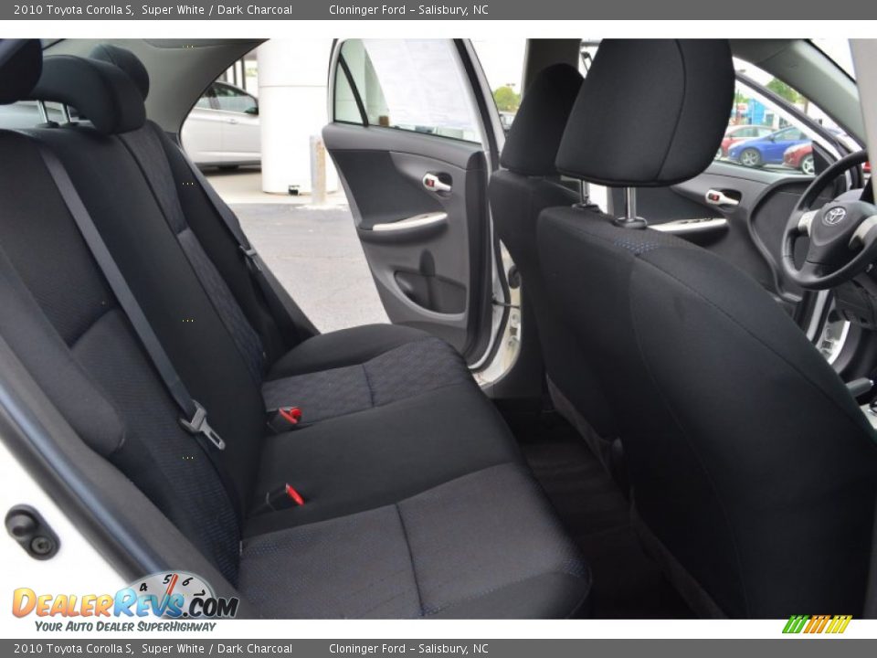 2010 Toyota Corolla S Super White / Dark Charcoal Photo #14