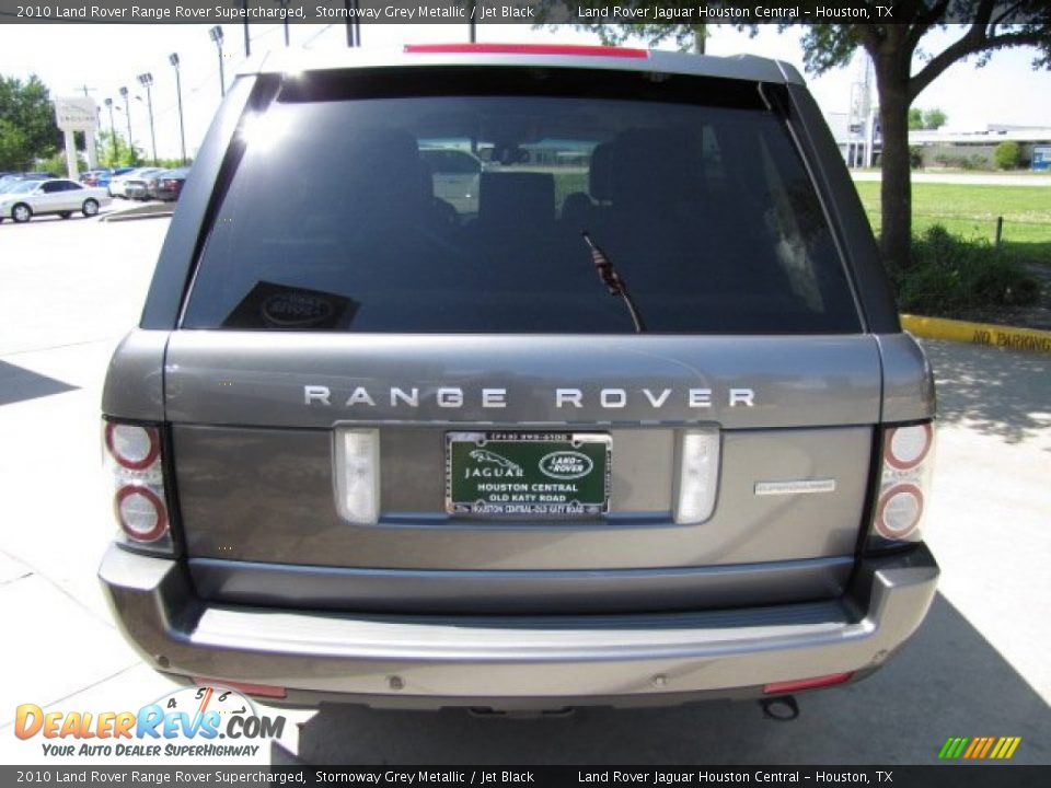 2010 Land Rover Range Rover Supercharged Stornoway Grey Metallic / Jet Black Photo #9