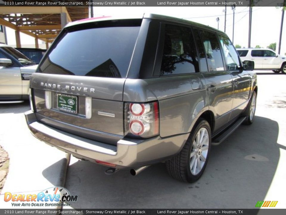 2010 Land Rover Range Rover Supercharged Stornoway Grey Metallic / Jet Black Photo #10