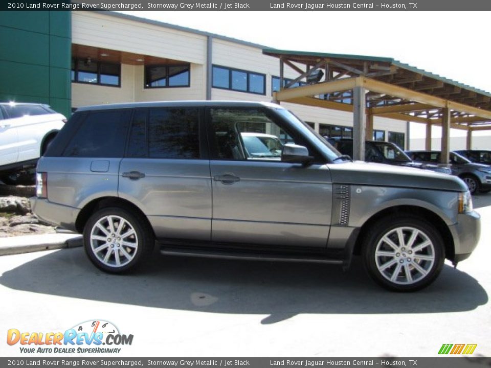 2010 Land Rover Range Rover Supercharged Stornoway Grey Metallic / Jet Black Photo #11