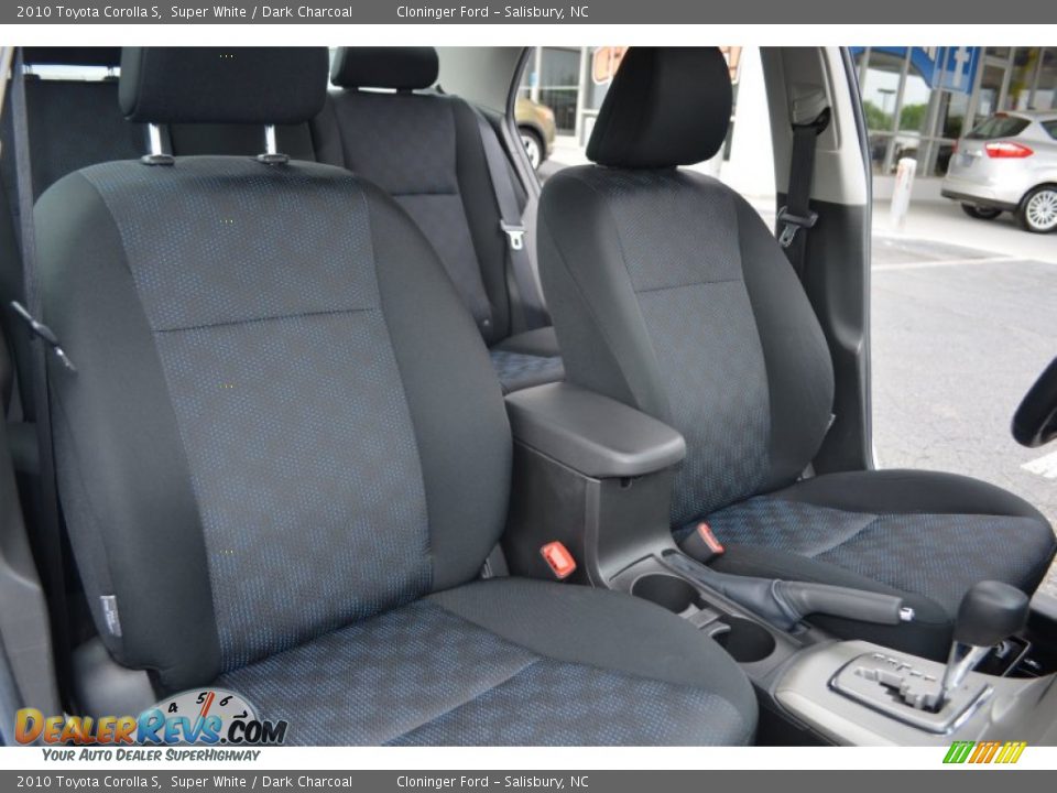 2010 Toyota Corolla S Super White / Dark Charcoal Photo #18