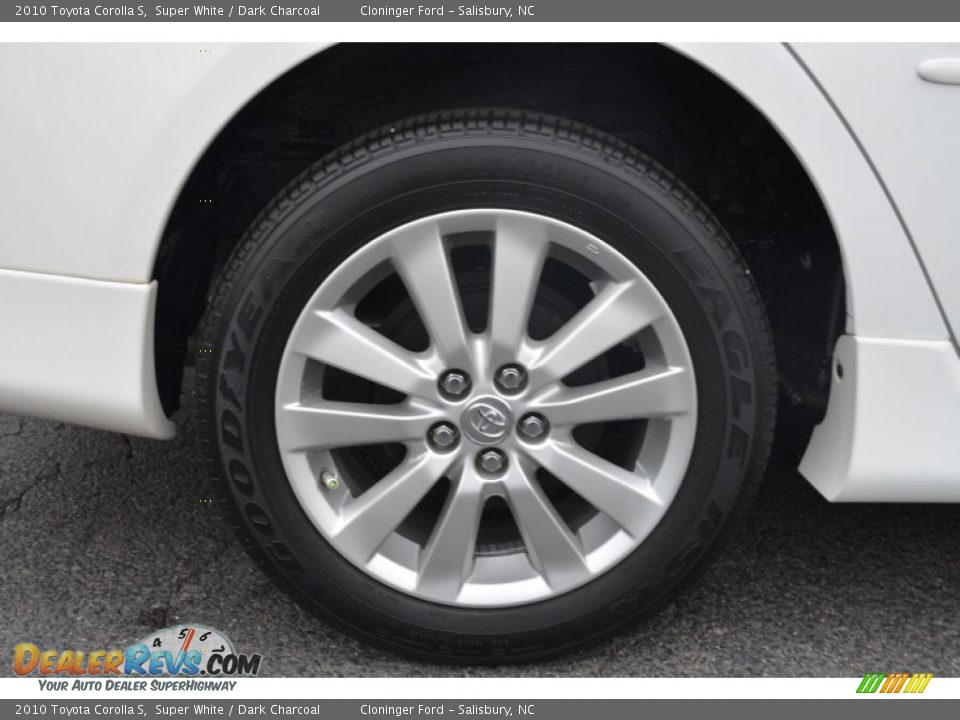 2010 Toyota Corolla S Super White / Dark Charcoal Photo #19