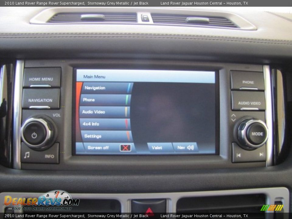 2010 Land Rover Range Rover Supercharged Stornoway Grey Metallic / Jet Black Photo #18