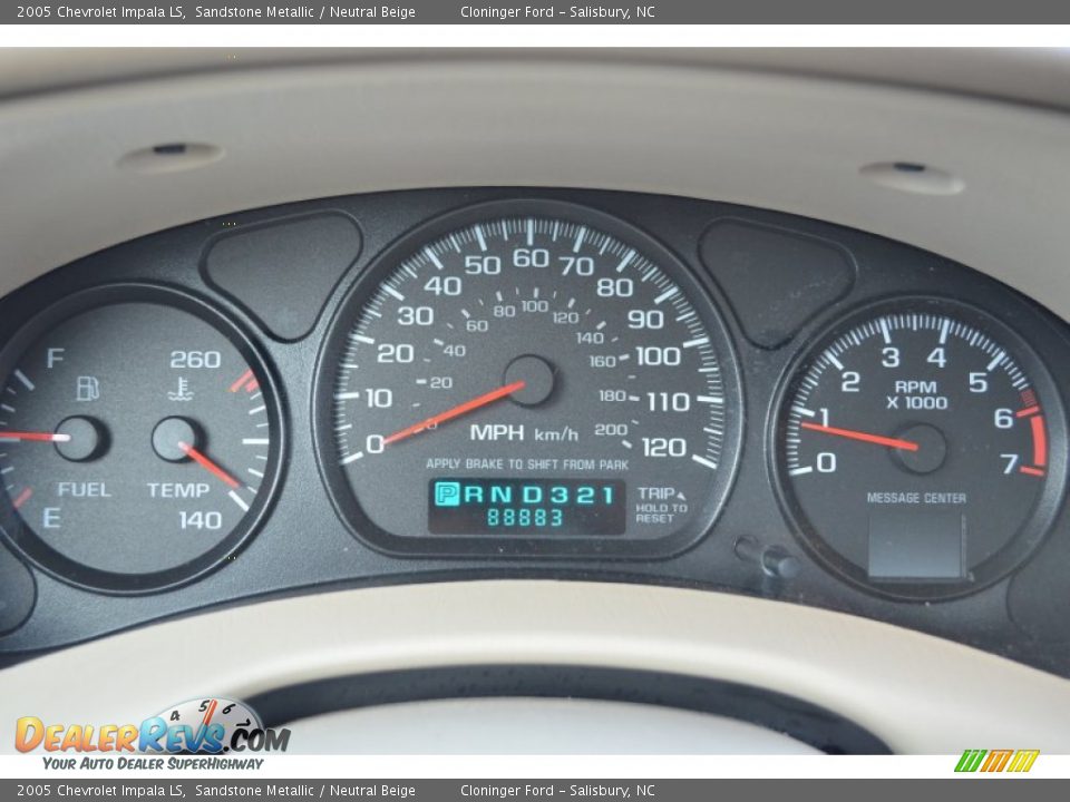 2005 Chevrolet Impala LS Sandstone Metallic / Neutral Beige Photo #25