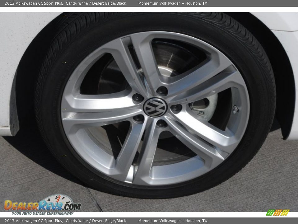 2013 Volkswagen CC Sport Plus Candy White / Desert Beige/Black Photo #10