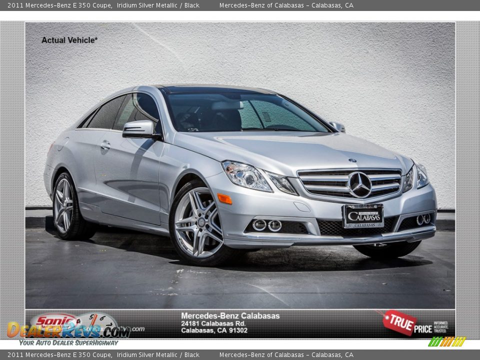 2011 Mercedes-Benz E 350 Coupe Iridium Silver Metallic / Black Photo #1