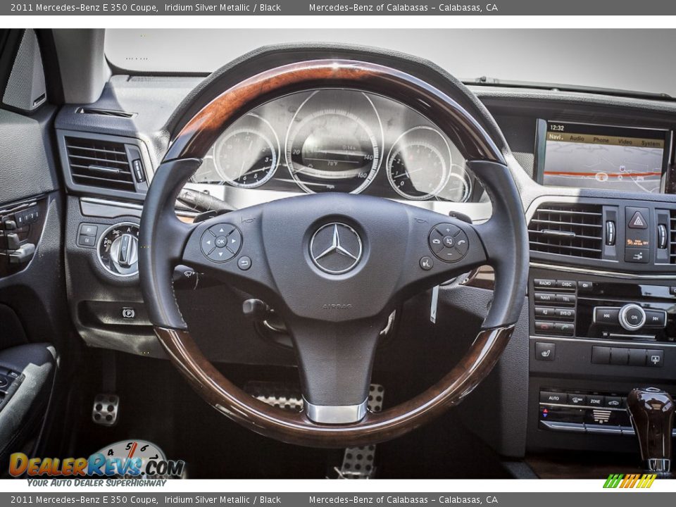 2011 Mercedes-Benz E 350 Coupe Iridium Silver Metallic / Black Photo #15