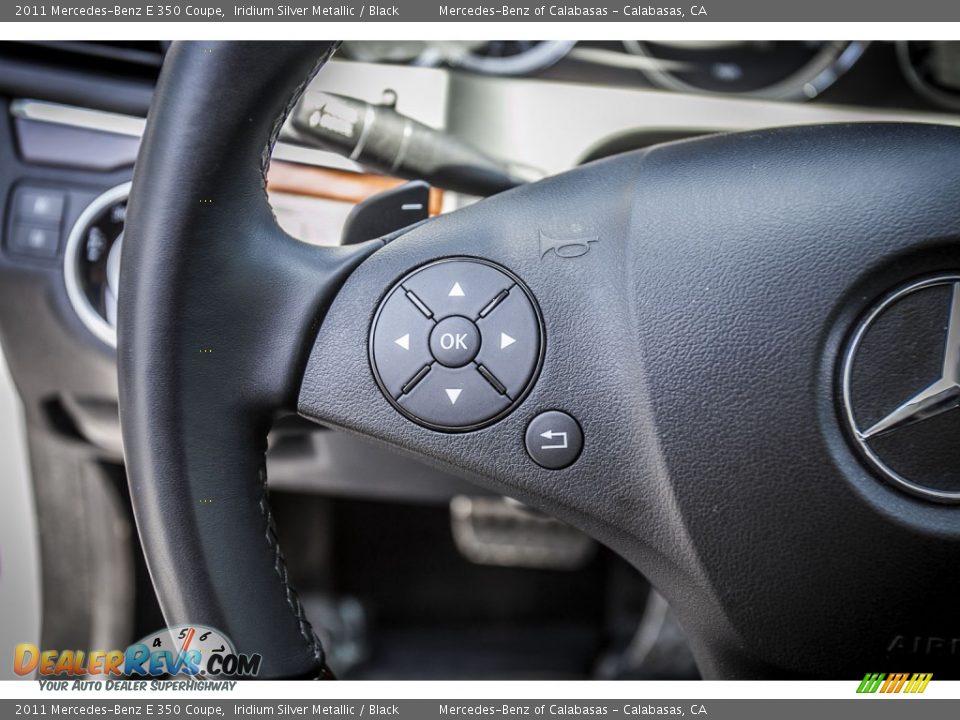 2011 Mercedes-Benz E 350 Coupe Iridium Silver Metallic / Black Photo #17