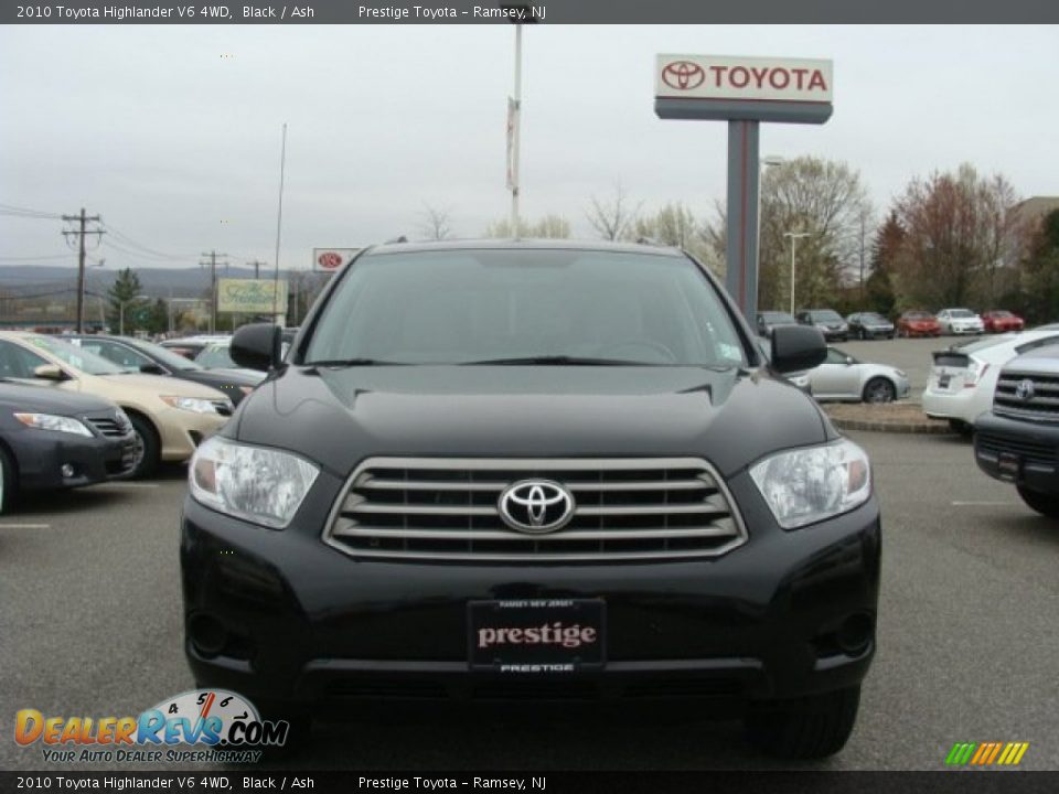 2010 Toyota Highlander V6 4WD Black / Ash Photo #2