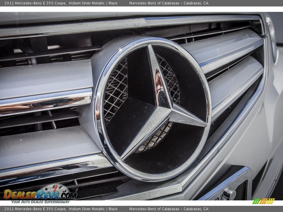 2011 Mercedes-Benz E 350 Coupe Iridium Silver Metallic / Black Photo #28