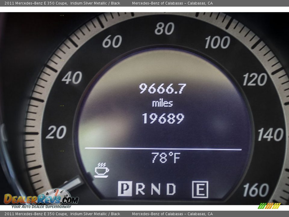 2011 Mercedes-Benz E 350 Coupe Iridium Silver Metallic / Black Photo #31