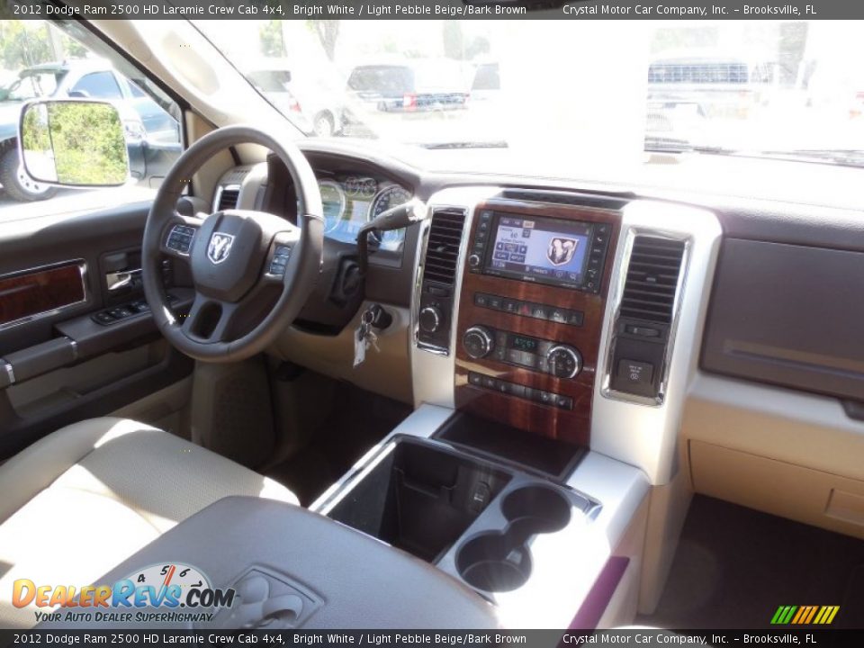 2012 Dodge Ram 2500 HD Laramie Crew Cab 4x4 Bright White / Light Pebble Beige/Bark Brown Photo #12