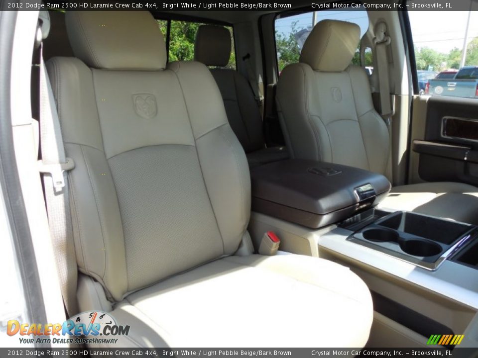 2012 Dodge Ram 2500 HD Laramie Crew Cab 4x4 Bright White / Light Pebble Beige/Bark Brown Photo #13