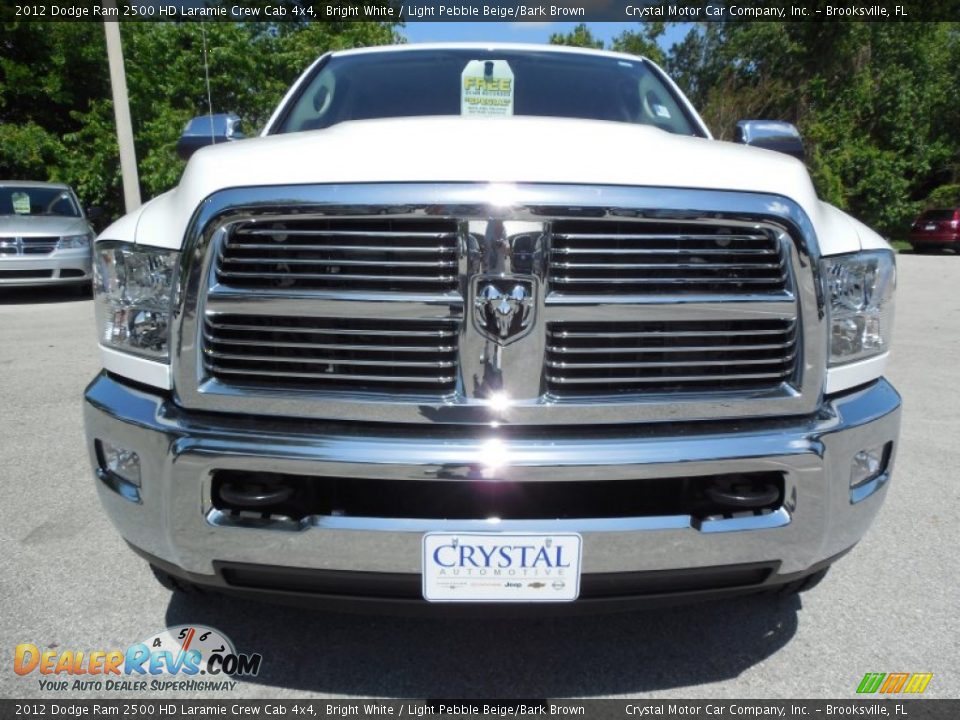 2012 Dodge Ram 2500 HD Laramie Crew Cab 4x4 Bright White / Light Pebble Beige/Bark Brown Photo #14