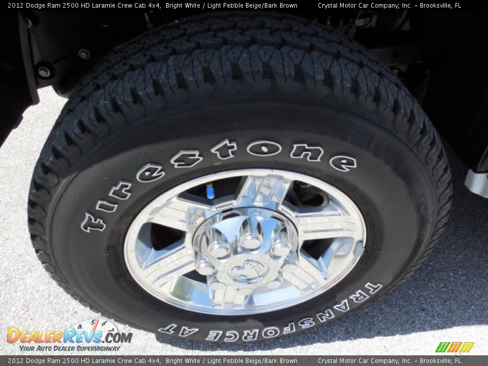 2012 Dodge Ram 2500 HD Laramie Crew Cab 4x4 Bright White / Light Pebble Beige/Bark Brown Photo #15