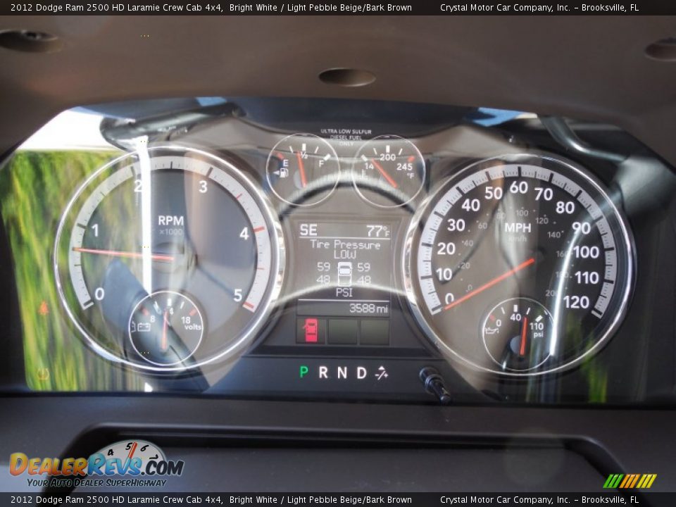 2012 Dodge Ram 2500 HD Laramie Crew Cab 4x4 Bright White / Light Pebble Beige/Bark Brown Photo #19