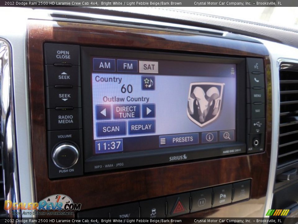 2012 Dodge Ram 2500 HD Laramie Crew Cab 4x4 Bright White / Light Pebble Beige/Bark Brown Photo #20