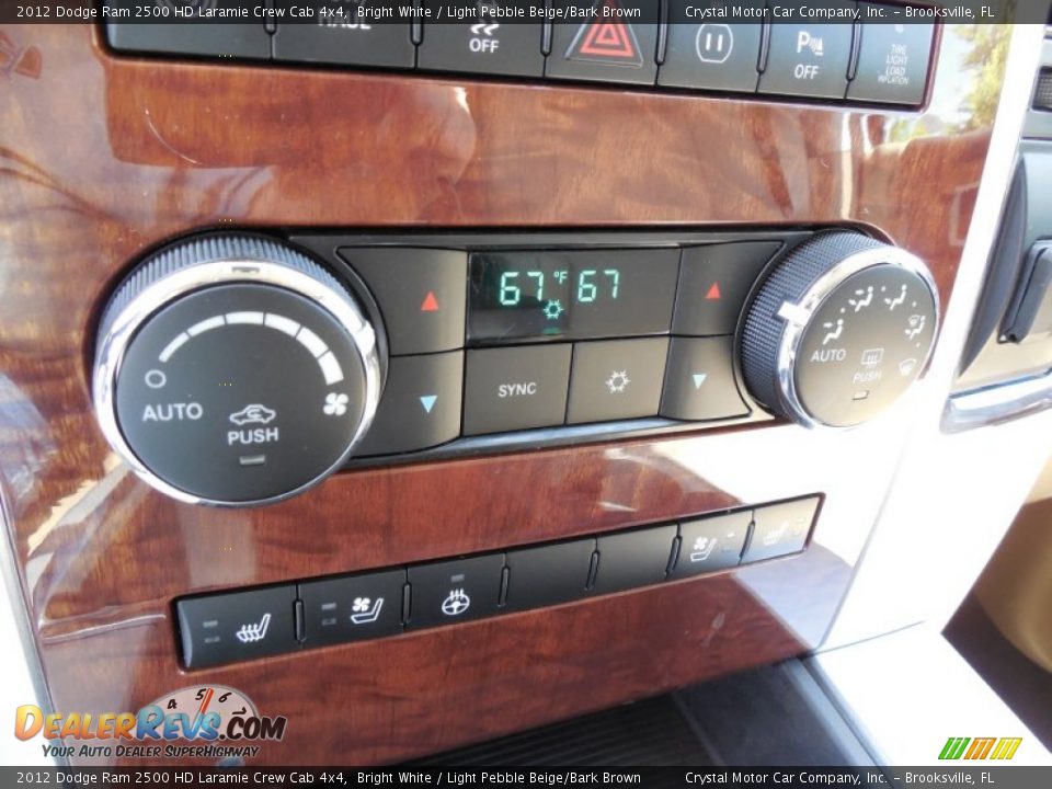 2012 Dodge Ram 2500 HD Laramie Crew Cab 4x4 Bright White / Light Pebble Beige/Bark Brown Photo #21