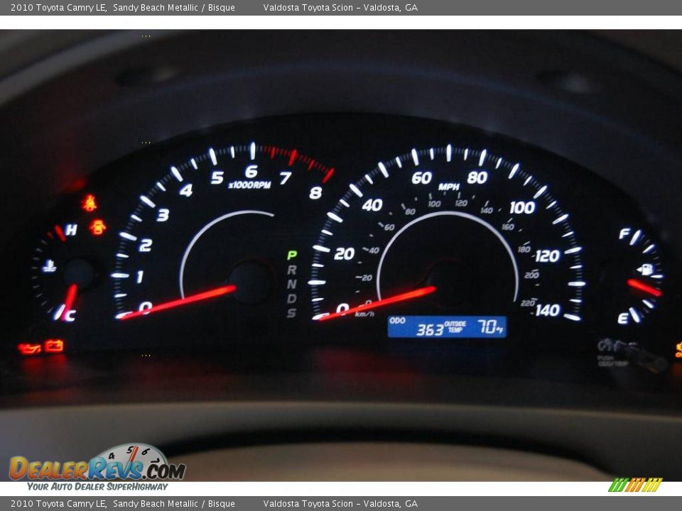 2010 Toyota Camry LE Sandy Beach Metallic / Bisque Photo #18