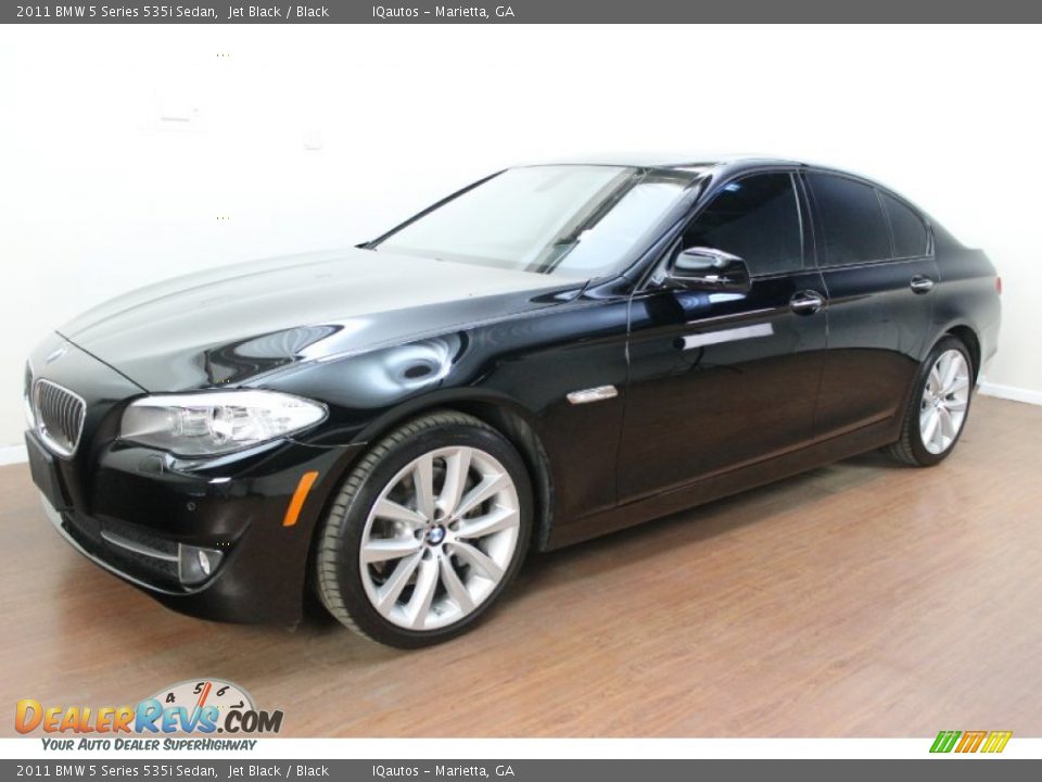 2011 BMW 5 Series 535i Sedan Jet Black / Black Photo #1