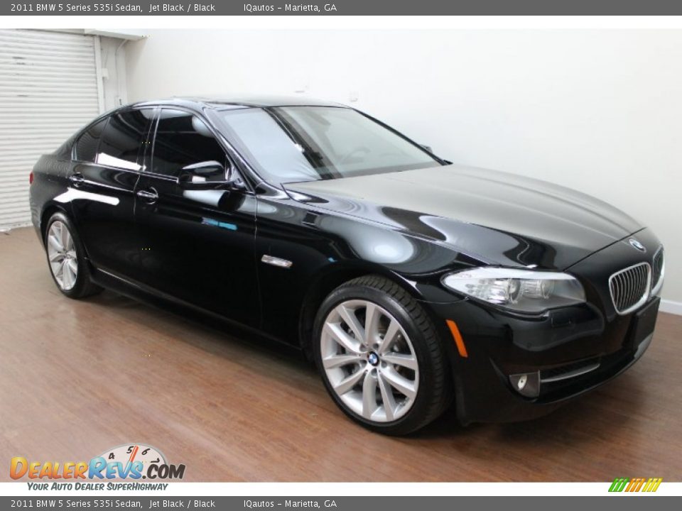 2011 BMW 5 Series 535i Sedan Jet Black / Black Photo #2