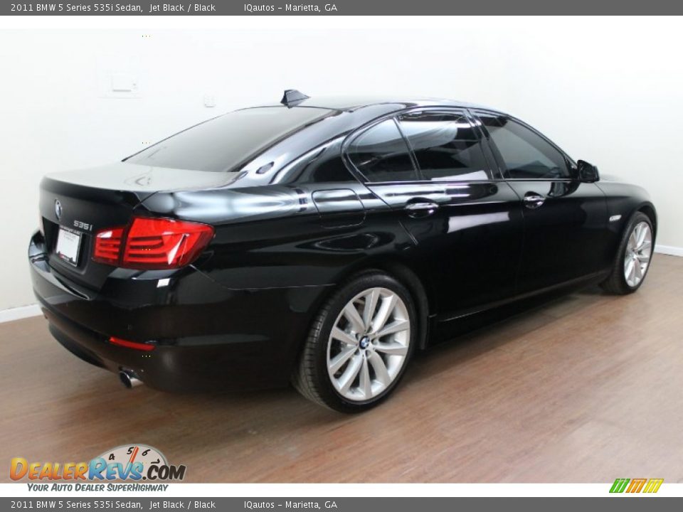 2011 BMW 5 Series 535i Sedan Jet Black / Black Photo #3