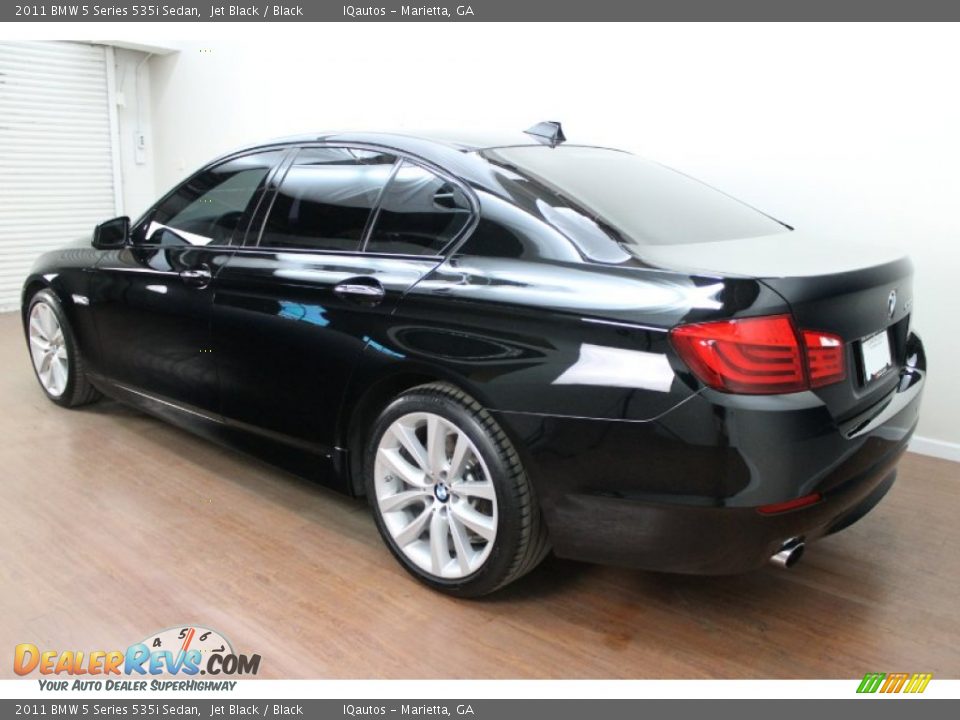 2011 BMW 5 Series 535i Sedan Jet Black / Black Photo #4