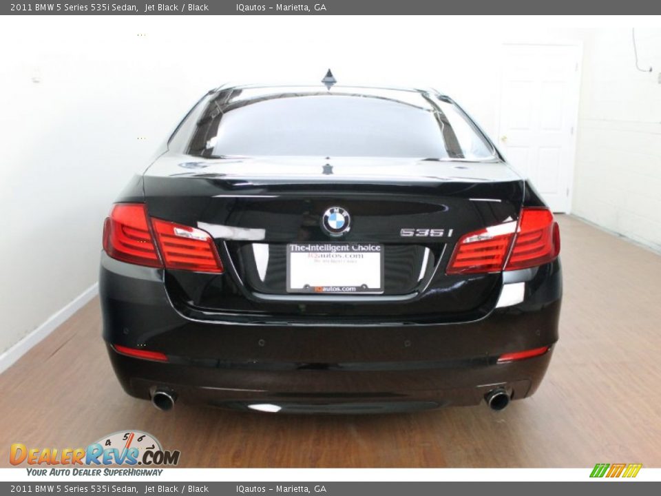 2011 BMW 5 Series 535i Sedan Jet Black / Black Photo #6