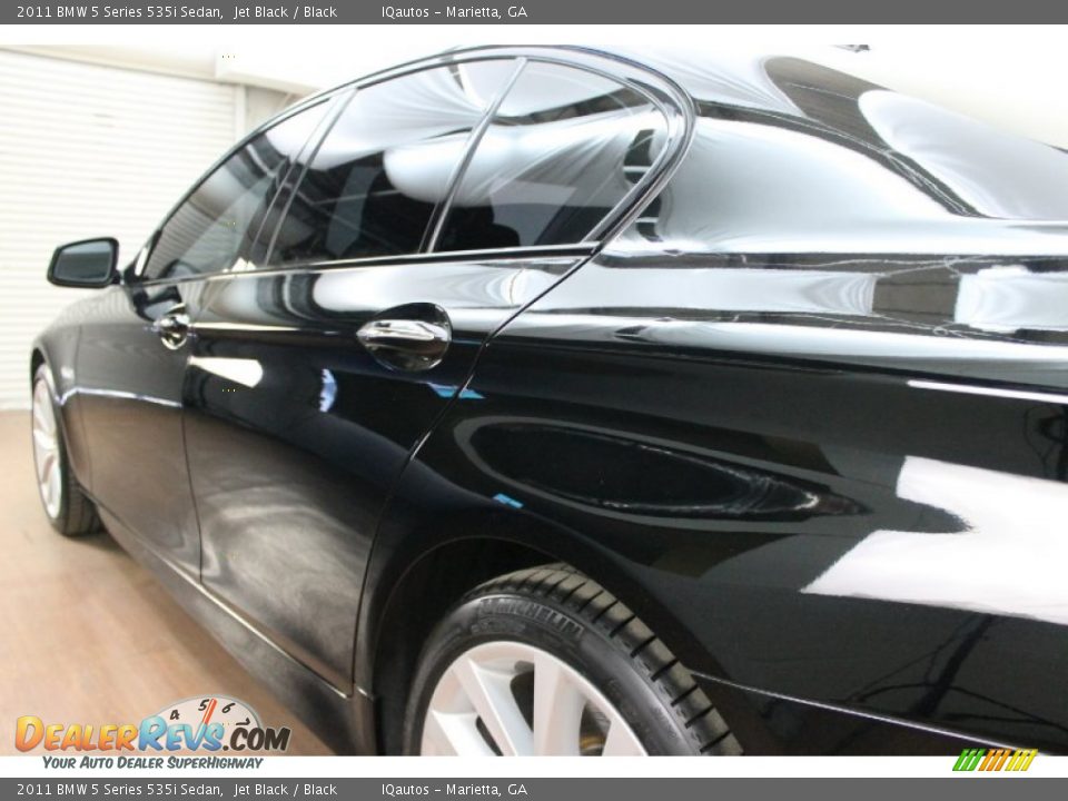 2011 BMW 5 Series 535i Sedan Jet Black / Black Photo #7